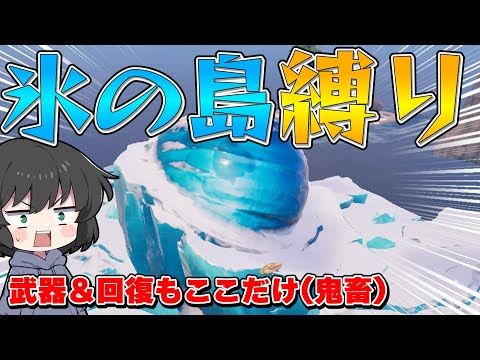 【フォートナイト】使えるのは『氷の島』の武器と回復だけ！まさかの鬼畜縛りでビクロイ目指したら鬼畜過ぎた件！！！【ゆっくり実況】