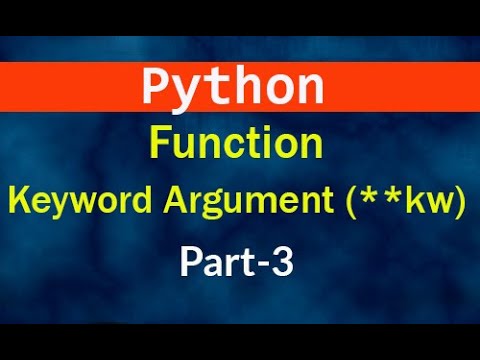 Python Function Keyword Argument