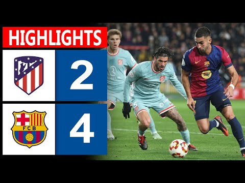 All Goals & Highlights | Atletico De Madrid vs Barcelona (2-4) | La Liga 2024/25