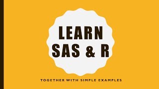 Learn SAS & R together - 1B
