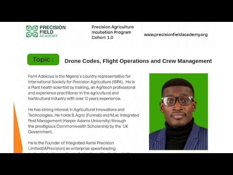 Drone Codes, Flight Operations and Crew Management