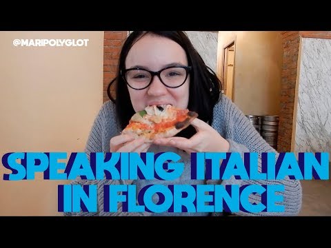 WALKING AROUND FLORENCE, ITALY - Italian language practice - VLOG