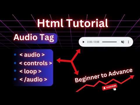 Audio tag in html | html audio tag tutorial | how to insert audio in webpage | audio tag in Hindi |