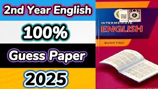 2nd Year English Guess Paper 2025 Sindh Board | XII English Guess Paper 2025 Sindh Board