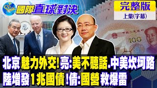 北京魅力外交!亮:美不聽話.中美坎坷路｜陸增發1兆人民幣國債!倩:國營救爆雷【國際直球對決 上集】完整版 @全球大視野Global_Vision