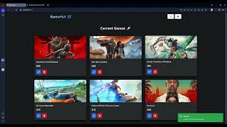 GameHut – MERN Stack Full-Stack App with Chakra UI | CRUD App with Dark/Light Mode 2025