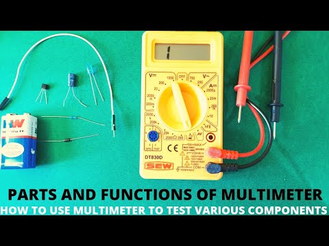 Digital Multimeter Parts And Functions | How To Test Components With Digital Multimeter