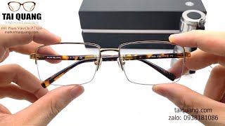 Gọng kính MontBlanc Cao cấp ráp tròng đổi màu chống tia xanh cho anh KH tại TP. Hải Dương .