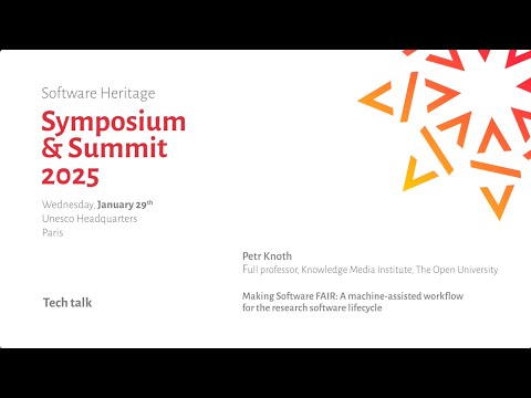 Symposium 2025 - Tech talk: Making Software FAIR with the SoFAIR project