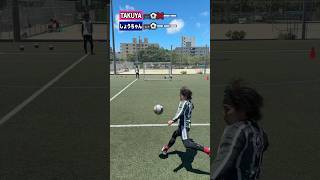 Don't drop it and make the decision!! ️No-bounce shot showdown⚽️#LegateDribbleSchool #Soccer #shorts