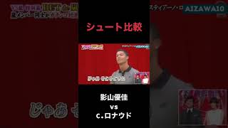 【シュート比較】影山優佳とC.ロナウド