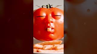 Tomatoes love French Fries #tomato #frenchfries #tomatoes #aimagic #aivideo