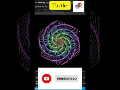 Amazing turtle graphic| #viral #turtle #python #trending