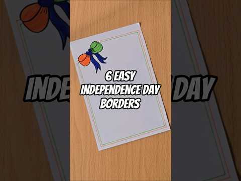 Independence day borders #projectworkdesigns #frontpage #assignment #frontpagedesign #schoolproject