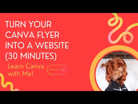 Turn Your Canva Flyer into A Website 30 Minutes