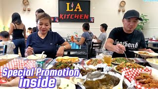 Eat Delicious food with the owners of Lao restaurant / Dinner with our Hmong & Lao friend