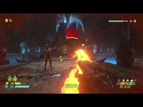 Trecho do jogo DOOM Eternal gravado no Xbox one fat