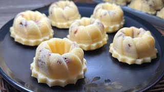 蔓越莓小松糕食谱 | 做法超级简单 又香又好吃 | Cranberry Puteri Ayu Cakes Recipe