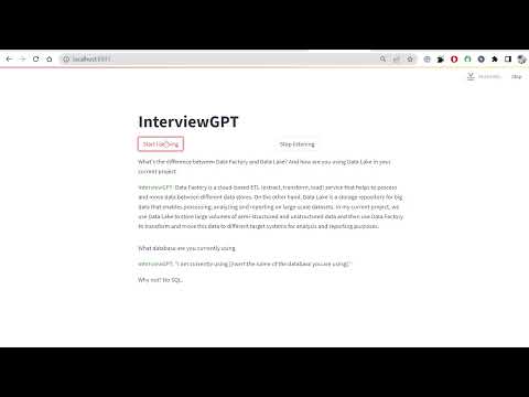 InterviewGPT