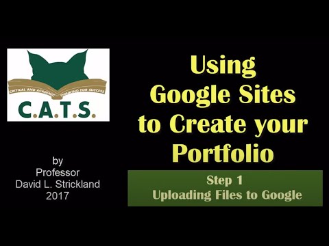 How to Create an Online Portfolio for Free using Google Sites (Part 1 of 3)
