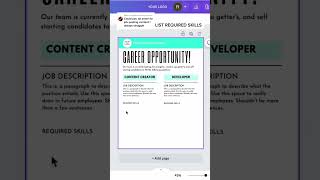 Canva truly makes it easy. Canva Resume #canva #canvatips #canvatutorials #canvatutorial