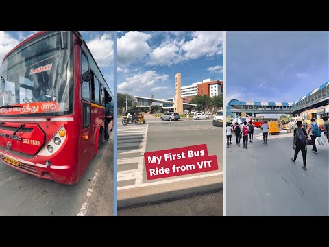 My First Bus Ride from VIT Chennai 🔥 #vitchennai #shorts