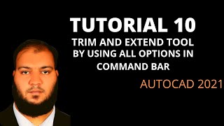 AUTOCAD Beginners level tutorial 10(Trim and Extend tool in AUTOCAD 2021).