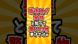 栃木発祥のもの　#雑学 #あるある #栃木