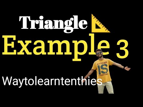 Triangle #example3 #cbsemathclass10 #triangles #triangleclass10 #waytolearntenthies #viveksharma