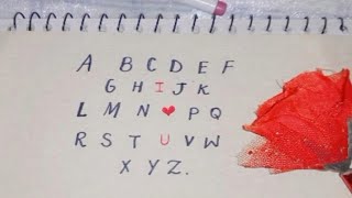 ABC | show your love| aesthetic & unique idea about ABC ✨