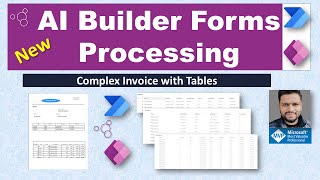 Power Platform AI Builder tutorial - Processing form with Complex Tables
