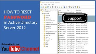 how to change password in active directory 2012 | ittips
