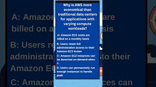 Quiz 12: AWS Cloud Practitoner Quiz #aws #awscloudpractitioner #awscertified #cloudcomputing #shorts