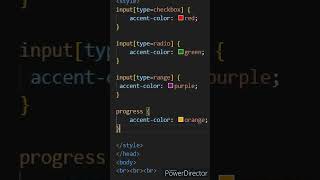 How to give color to input types in HTML