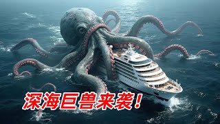 【阿奇】深海巨兽来袭，分分钟摧毁整艘巨轮/怪兽惊悚片《极度深寒》