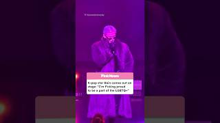 K-pop Star Bain Comes Out During Performance On Stage #shock #kpop #justb