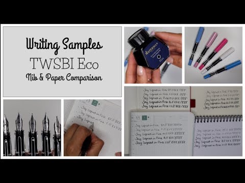 Every TWSBI Eco Nib Size: Writing Samples, Nibs & Paper Comparison