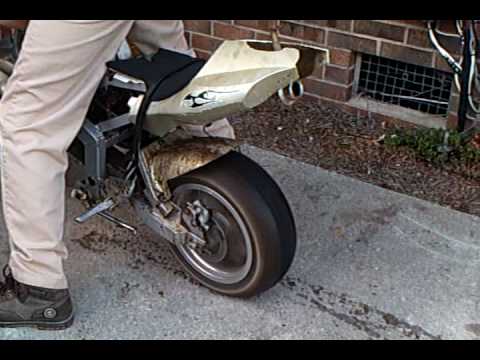 mini moto burnout