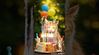 happy birthday to you Cat 😺#shortsfeed#catshorts#cat#viralvideo#viralreels#viralcats#viral#video
