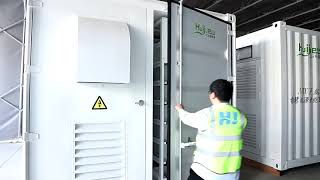 A real shot of loading at Huijue factory. Energy Storage Cabinet