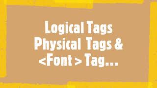 HTML Formatting elements