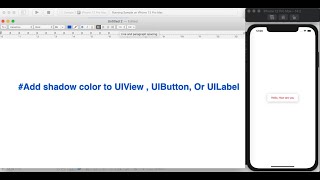 Swift iOS shadow effect UIButton UIView UILabel #beginner