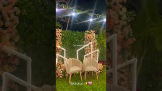 Backdrop ✨️#music #explore #eventdecor #افراح #engagement #wedding #decoration #love #flowers #decor