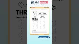 Number Worksheet for Kids – Free PDF For KG and Nursery