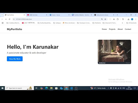 PORTFOLIO WEBSITE USING HTML CSS