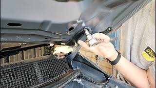 GMF bonnet hinge mounted UHF antenna bracket install on MY23 Isuzu Dmax and Mux