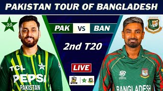 PAKISTAN vs BANGLADESH 2nd T20 MATCH LIVE | PAK vs BAN LIVE MATCH COMMENTARY