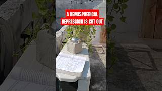 A hemispherical Depression Is Cut Out from one face @abhishekaccountsarmy  #shortfeed