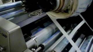 Label Power Allen Datagraph DFS 1600 Digital Diecutter Laminator Slitter Rewinder