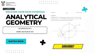 Analytical Geometry/ Circles: Past Exam Question.
